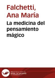 La medicina del pensamiento mágico | Biblioteca Virtual Miguel de Cervantes