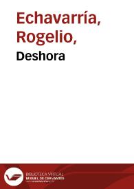 Deshora | Biblioteca Virtual Miguel de Cervantes