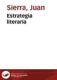 Estrategia literaria | Biblioteca Virtual Miguel de Cervantes