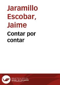 Contar por contar | Biblioteca Virtual Miguel de Cervantes