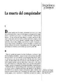 La muerte del conquistador / Eduardo Tijeras | Biblioteca Virtual Miguel de Cervantes