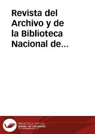 Revista del Archivo y de la Biblioteca Nacional de Honduras / director Esteban Guardiola | Biblioteca Virtual Miguel de Cervantes