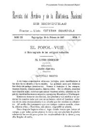 Revista del Archivo y de la Biblioteca Nacional de Honduras. Núm. 7, 10 de febrero de 1907 | Biblioteca Virtual Miguel de Cervantes