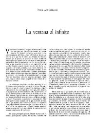 La ventana al infinito / Pedro Laín Entralgo | Biblioteca Virtual Miguel de Cervantes