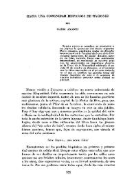 Hacia una comunidad hispánica de naciones / por Mario Amadeo | Biblioteca Virtual Miguel de Cervantes