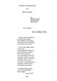 Música amenazada / Félix Grande | Biblioteca Virtual Miguel de Cervantes