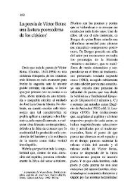 La poesía de Víctor Botas: una lectura posmoderna de los clásicos / Carlos Javier Morales | Biblioteca Virtual Miguel de Cervantes