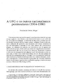 A UPG e os outros nacionalismos peninsulares (1964-1980)  / Prudencio Vivero Mogo | Biblioteca Virtual Miguel de Cervantes
