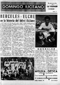 Domingo Ilicitano: suplemento de "La Verdad". Núm. 7, 2 de noviembre de 1958 | Biblioteca Virtual Miguel de Cervantes