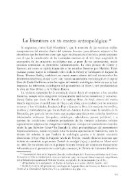 La literatura en su marco antropológico / Ángel Rama | Biblioteca Virtual Miguel de Cervantes