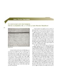 La convivencia de dos lenguas. Notas a propósito de J. V. Foix y Juan Ramón Masoliver / José María Espinasa | Biblioteca Virtual Miguel de Cervantes