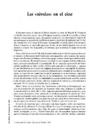 Las "nivolas" en el cine / José Agustín Mahieu | Biblioteca Virtual Miguel de Cervantes