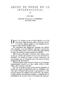 Abuso de poder en lo internacional / por José Arce | Biblioteca Virtual Miguel de Cervantes
