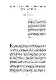 Dos ideas del Libertador San Martín / por Jaime Delgado | Biblioteca Virtual Miguel de Cervantes