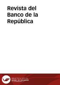 Revista del Banco de la República | Biblioteca Virtual Miguel de Cervantes