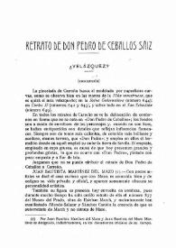 Retrato de don Pedro de Ceballos Sáiz. ¿Velázquez? (Conclusión) / Octavio Bianqui Sánchez, Octavio, Anníbal G. Riancho | Biblioteca Virtual Miguel de Cervantes