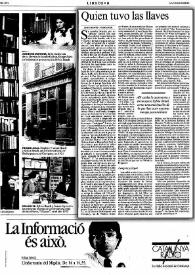 Quién tuvo las llaves / Juan Ramón Masoliver | Biblioteca Virtual Miguel de Cervantes