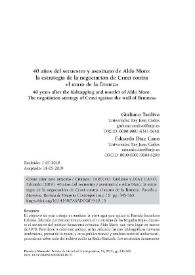 40 años del secuestro y asesinato de Aldo Moro: la estrategia de la negociación de Craxi contra el muro de la firmeza / Giuliano Tardivo y Eduardo Díaz Cano | Biblioteca Virtual Miguel de Cervantes