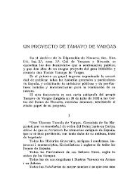 Un proyecto de Tamayo de Vargas / Jesús Manuel Alda Tesán | Biblioteca Virtual Miguel de Cervantes