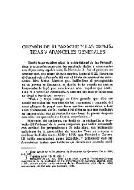 "Guzmán de Alfarache" y las "Premáticas y aranceles generales" / Samuel Gili Gaya | Biblioteca Virtual Miguel de Cervantes