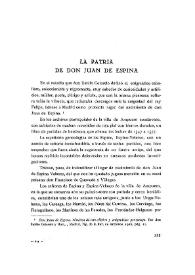 La patria de don Juan de Espina / Modesto San Emeterio Cobo | Biblioteca Virtual Miguel de Cervantes