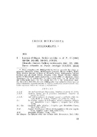 Croce, hispanista. Bibliografía / Salvador García Castañeda | Biblioteca Virtual Miguel de Cervantes