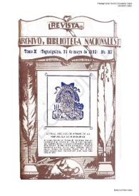 Revista del Archivo y de la Biblioteca Nacional de Honduras. Núm. 11, 31 de mayo de 1932 | Biblioteca Virtual Miguel de Cervantes