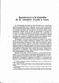 Aportaciones a la biografía de D. Telesforo Trueba y Cosío / Fernando Barreda | Biblioteca Virtual Miguel de Cervantes
