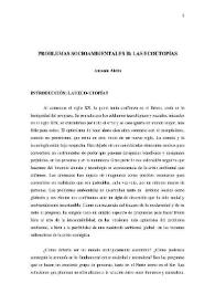 Problemas socioambientales II: las ecoutopías / Antonio Aledo | Biblioteca Virtual Miguel de Cervantes