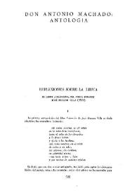 Antología / Antonio Machado | Biblioteca Virtual Miguel de Cervantes