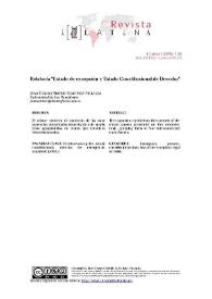 Relatoría "Estado de excepción y Estado Constitucional de Derecho" / Juan Carlos Riofrío Martínez-Villalba | Biblioteca Virtual Miguel de Cervantes