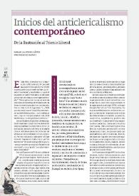 Inicios del anticlericalismo contemporáneo: de la Ilustración al Trienio Liberal  / Emilio La Parra López | Biblioteca Virtual Miguel de Cervantes