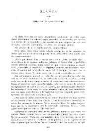 Blanca / por Mireya Jaimes-Freyre | Biblioteca Virtual Miguel de Cervantes