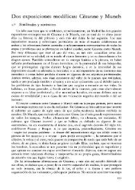 Dos exposiciones modélicas: Cézanne y Munch / Carlos Areán | Biblioteca Virtual Miguel de Cervantes