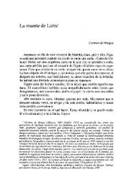 La muerte de Larra / Carmen de Burgos | Biblioteca Virtual Miguel de Cervantes