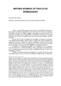 Historia medieval de Trujillo de Extremadura / José Antonio Ramos Rubio | Biblioteca Virtual Miguel de Cervantes