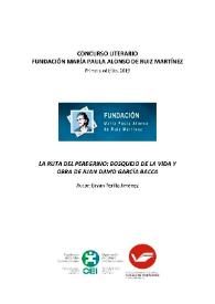 La ruta del peregrino: bosquejo de la vida y obra de Juan David García Bacca [Segundo premio del Concurso Literario] / Bryan Perilla Jiménez | Biblioteca Virtual Miguel de Cervantes