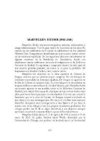 Maryellen Bieder (1942-2018) / Roberta Johnson | Biblioteca Virtual Miguel de Cervantes