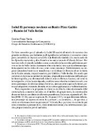 Isabel II: personaje novelesco en Benito Pérez Galdós y Ramón del Valle-Inclán / Ermitas Penas Varela | Biblioteca Virtual Miguel de Cervantes