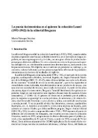 La poesía decimonónica en el quiosco: la colección Laurel (1953-1962) de la editorial Bruguera / Marta Palenque Sánchez | Biblioteca Virtual Miguel de Cervantes