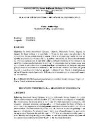 El lagar místico como alegoría de la colonialidad / Patricia Saldarriaga | Biblioteca Virtual Miguel de Cervantes