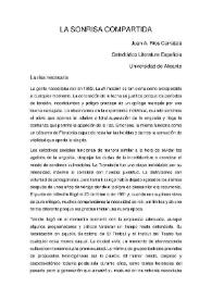 La risa compartida / Juan A. Ríos Carratalá | Biblioteca Virtual Miguel de Cervantes