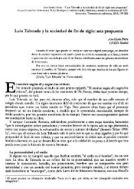 Luis Taboada y la sociedad de fin de siglo: una propuesta / Ana María Freire | Biblioteca Virtual Miguel de Cervantes
