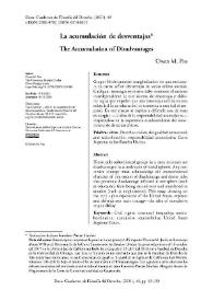 La acumulación de desventajas / Owen M. Fiss | Biblioteca Virtual Miguel de Cervantes