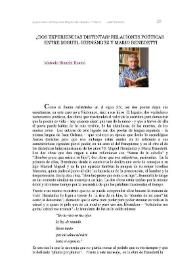 ¿Dos experiencias distintas? Relaciones poéticas entre Miguel 
Hernández y Mario Benedetti / Marcelo Bianchi Bustos | Biblioteca Virtual Miguel de Cervantes