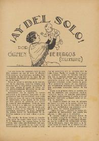¡Ay del solo! / por Carmen de Burgos (Colombine) | Biblioteca Virtual Miguel de Cervantes