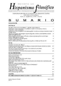Revista de la Asociación de Hispanismo Filosófico. Núm. 23, Año 2018 | Biblioteca Virtual Miguel de Cervantes