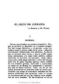 El gesto de Alemania / Julián Marías | Biblioteca Virtual Miguel de Cervantes