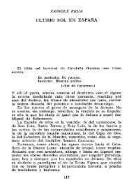 Último sol en España / Enrique Rioja | Biblioteca Virtual Miguel de Cervantes