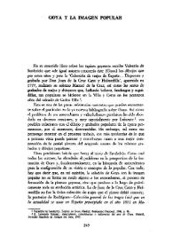 Goya y la imagen popular / Valeriano Bozal | Biblioteca Virtual Miguel de Cervantes